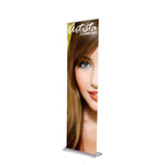 24" SilverStep Retractable Banner Stand (Black and Silver)