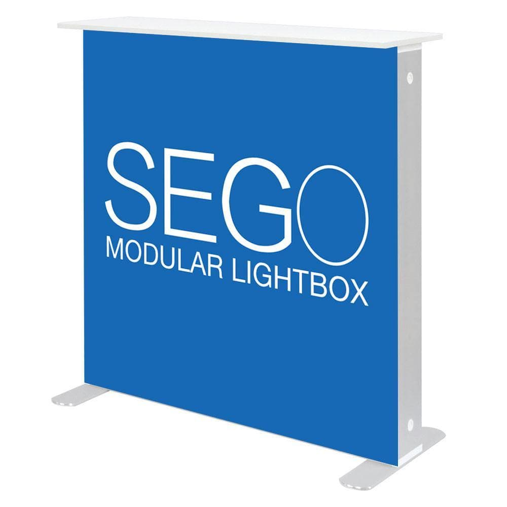 3.3 x 3.3ft. SEGO Modular Lightbox Counter - San Diego Sign Company