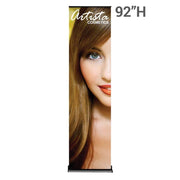 24" SilverStep Retractable Banner Stand (Black and Silver) - San Diego Sign Company