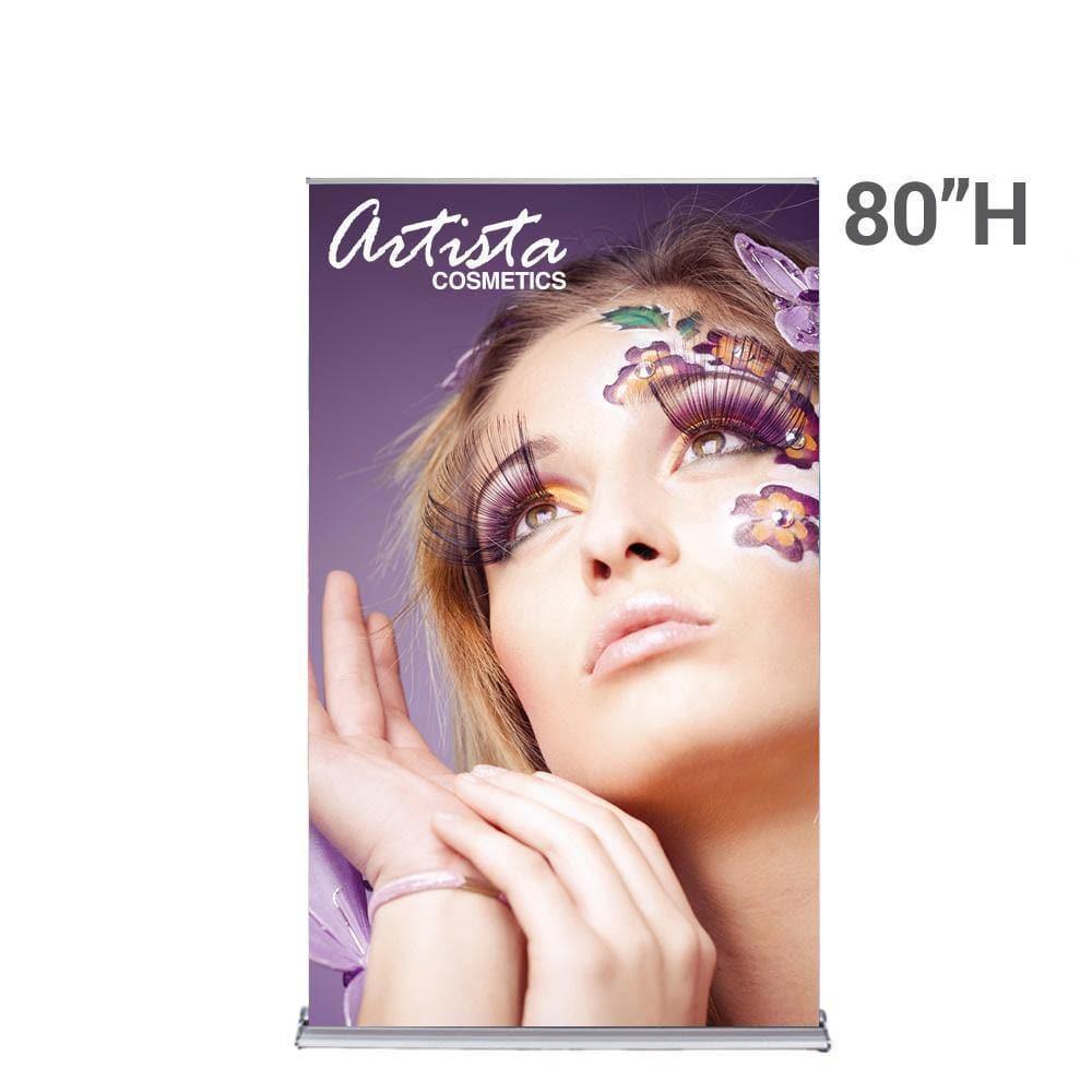 48" SilverStep Retractable Banner Stand (Silver) - San Diego Sign Company