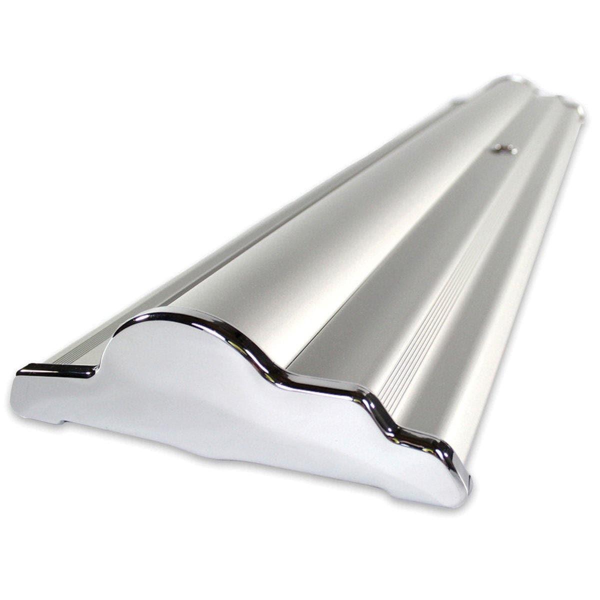 36" SilverStep Tabletop Retractable Banner Stand (Black and Silver) - San Diego Sign Company