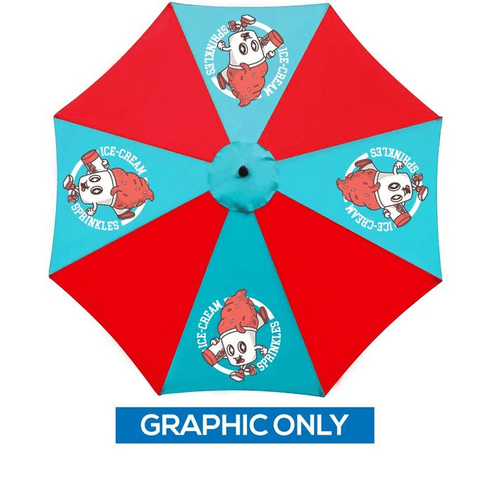 9ft. Patio Umbrella Display - San Diego Sign Company