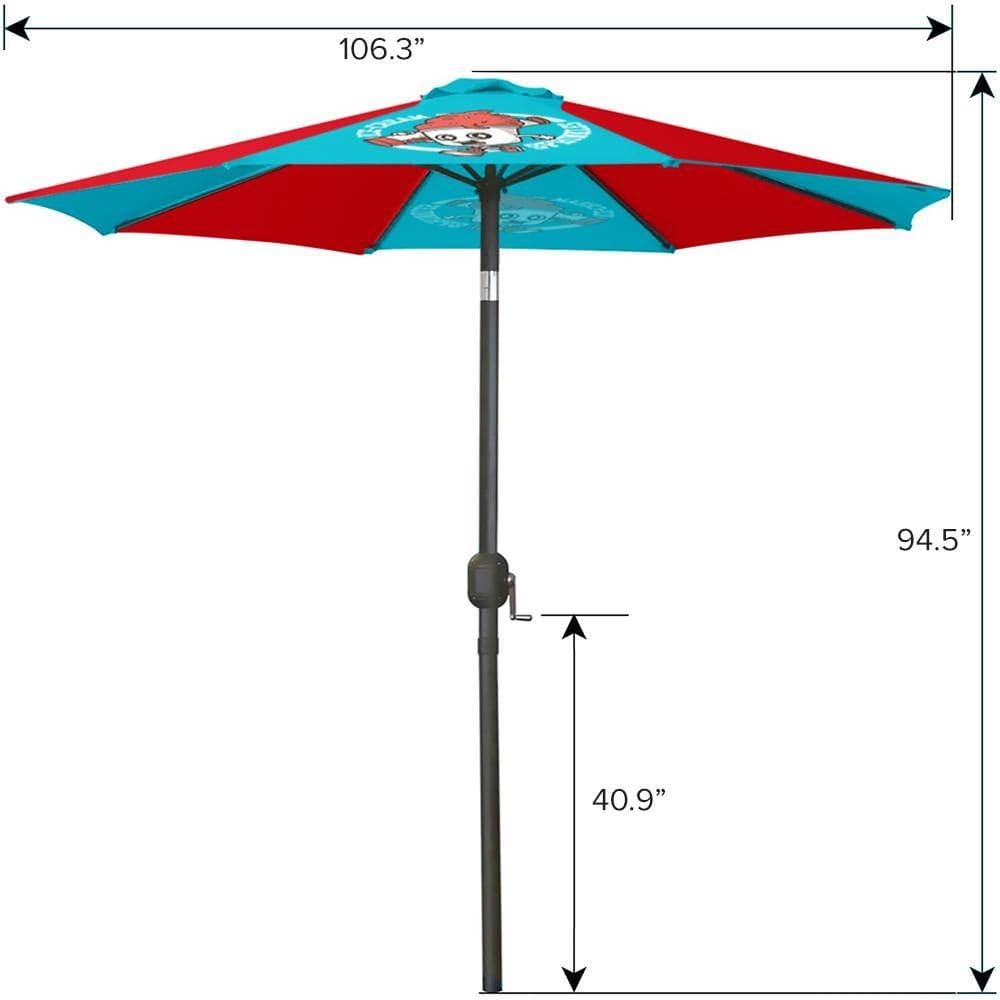 abba patio umbrella 24 rib turquoise San Diego Sign Company
