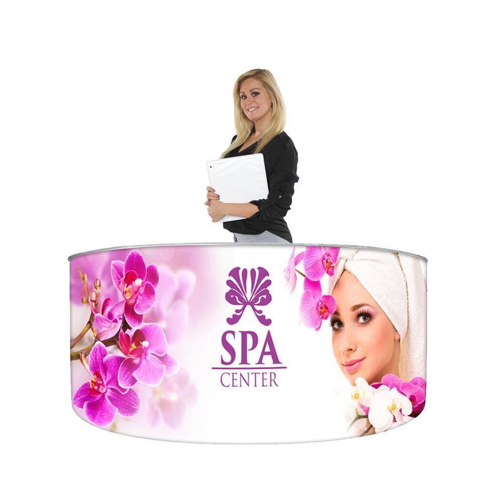 EZ Fabric Curved Counter - San Diego Sign Company