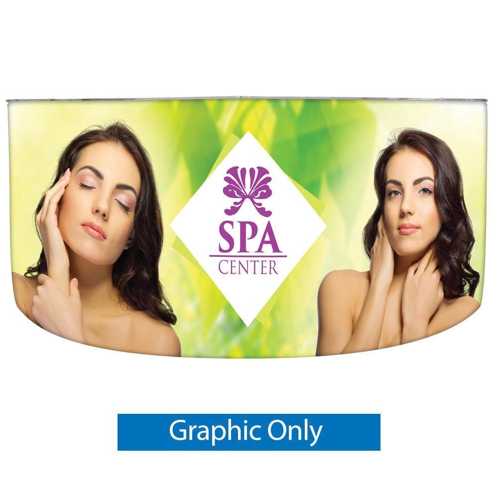 EZ Fabric Curved Counter - San Diego Sign Company