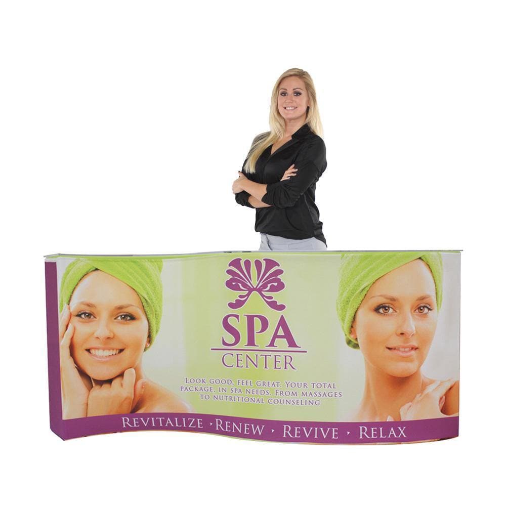 EZ Fabric Curved Counter - San Diego Sign Company