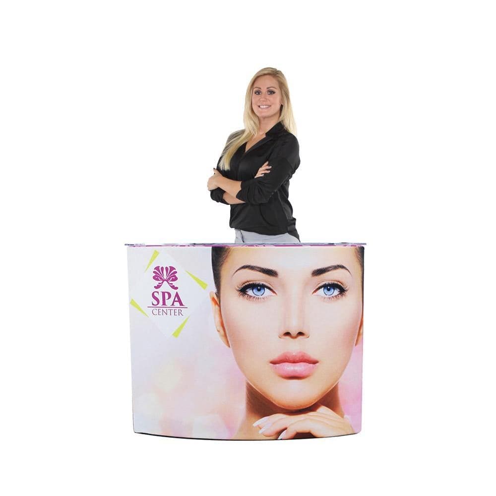 EZ Fabric Curved Counter - San Diego Sign Company