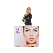 EZ Fabric Curved Counter - San Diego Sign Company