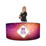 EZ Fabric Curved Counter - San Diego Sign Company