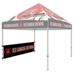 [Prime] 10ft. Tent Half Wall with Steel Rail - San Diego Sign Company