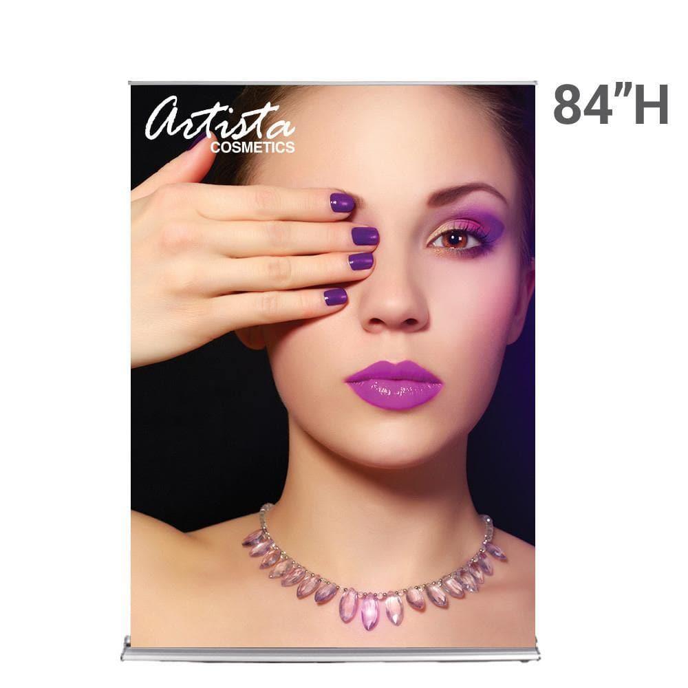 60" SilverStep Retractable Banner Stand (Silver) - San Diego Sign Company