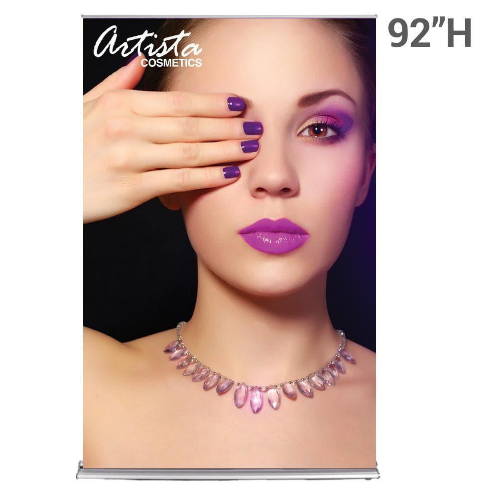 60" SilverStep Retractable Banner Stand (Silver) - San Diego Sign Company