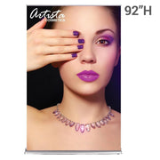 60" SilverStep Retractable Banner Stand (Silver) - San Diego Sign Company